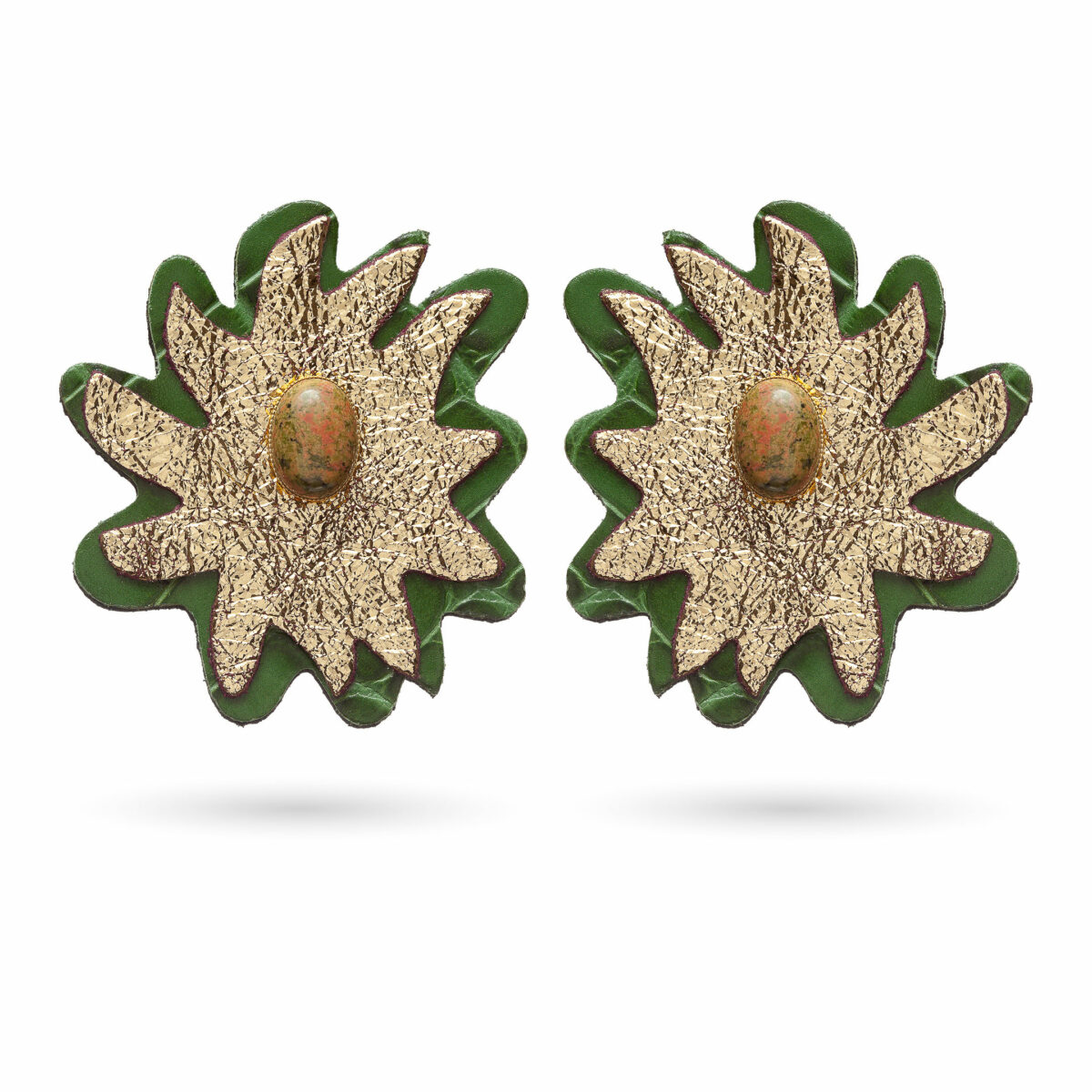 Doria Earrings - Green