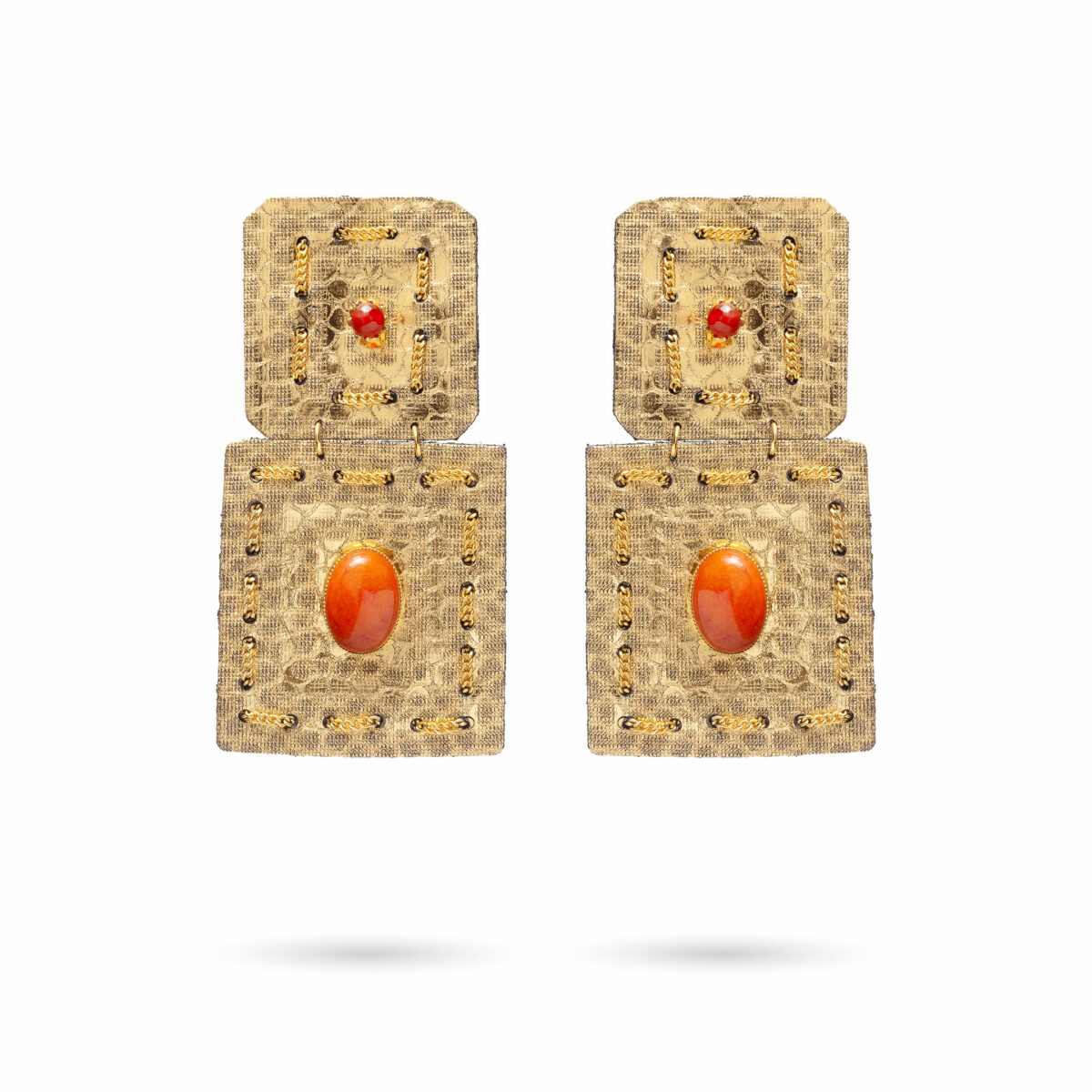 Indira earrings - Orange
