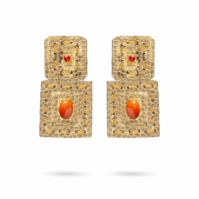 Indira earrings - Orange