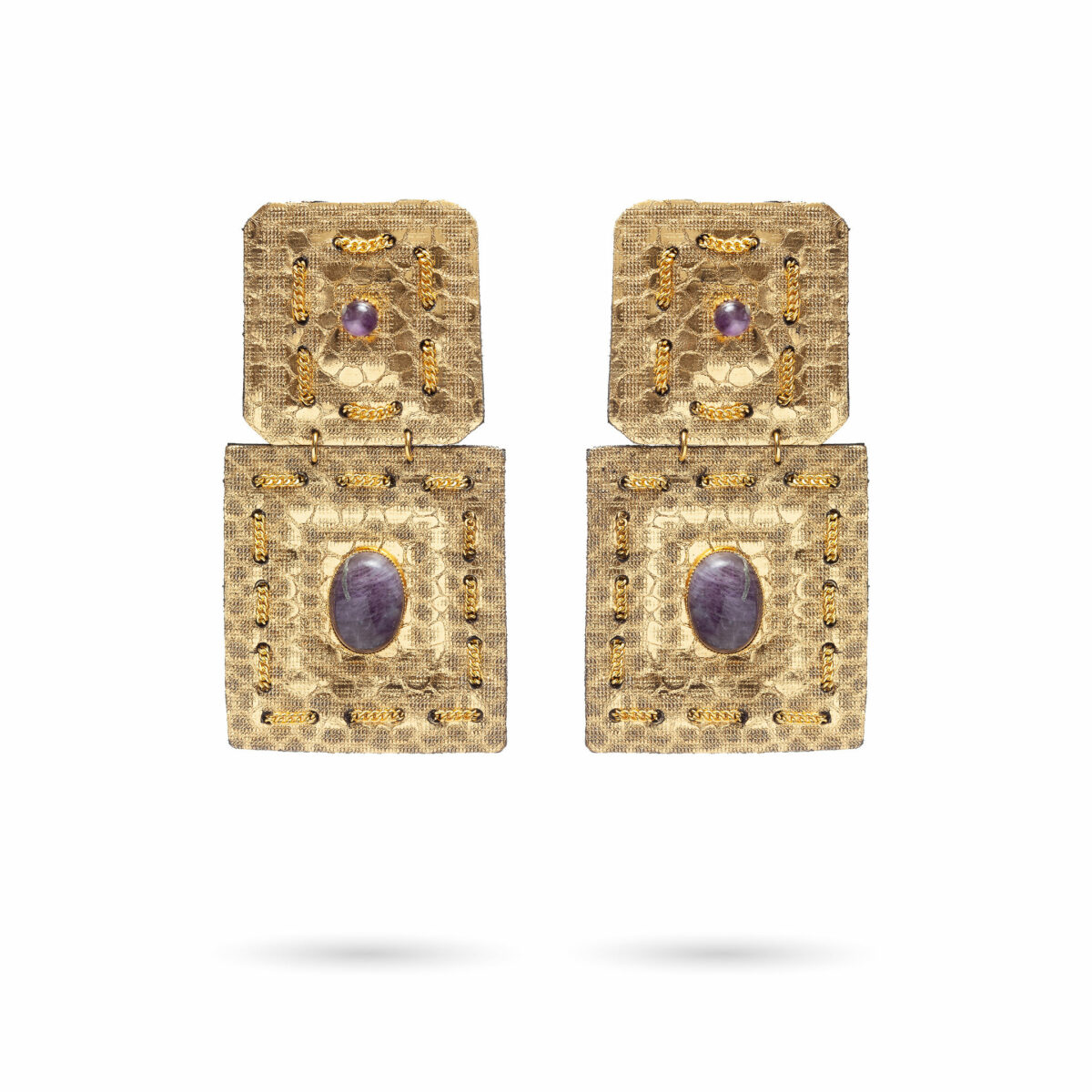 Indira earrings - Violet