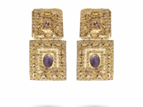 Indira earrings - Violet