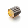 Rokhaya cuff - Brown and silver