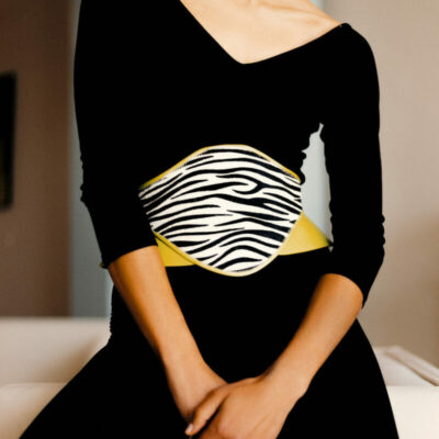 Ceinture Olympe - Zebre Vert Clair