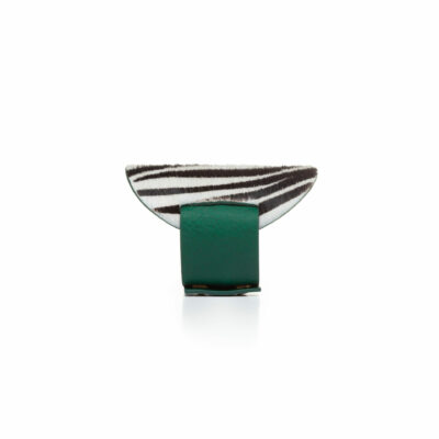 Tarana cuff - green and zebra