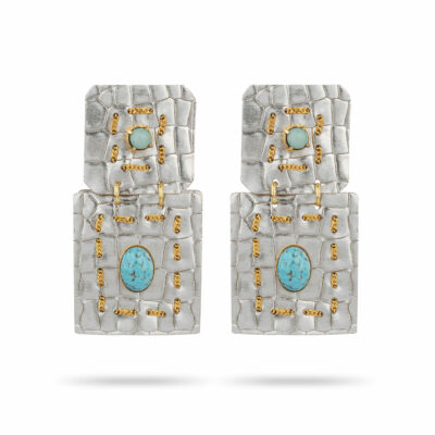 Bijoux d'oreilles Indira Fauve - Bleu