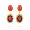 Zaha Earrings - Pink and Orange