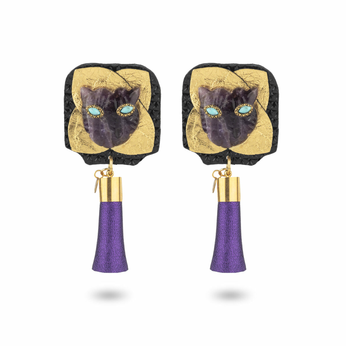 BIJOUX D'OREILLES NAWAL VIOLET Bijoux d'oreilles Nawal - Violet