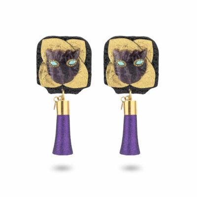 BIJOUX D'OREILLES NAWAL VIOLET Bijoux d'oreilles Nawal - Violet