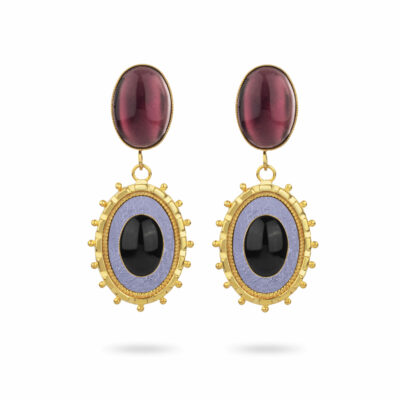 BIJOUX D'OREILLES VIOLET Bijoux d'oreilles Zaha - Noir et Violet