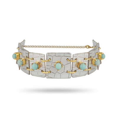 Shocker Indira Fauve Argent - Vert d'Eau