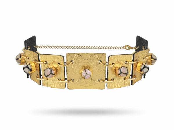 SHOCKER INDIRA ROSE ET NOIR Shocker Indira Fauve dore - Rose et noir